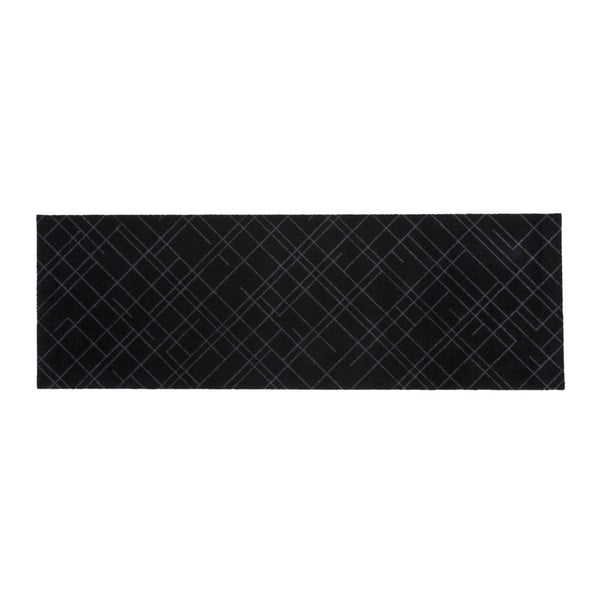 Lines fekete-szürke lábtörlő, 67 x 200 cm - Tica copenhagen