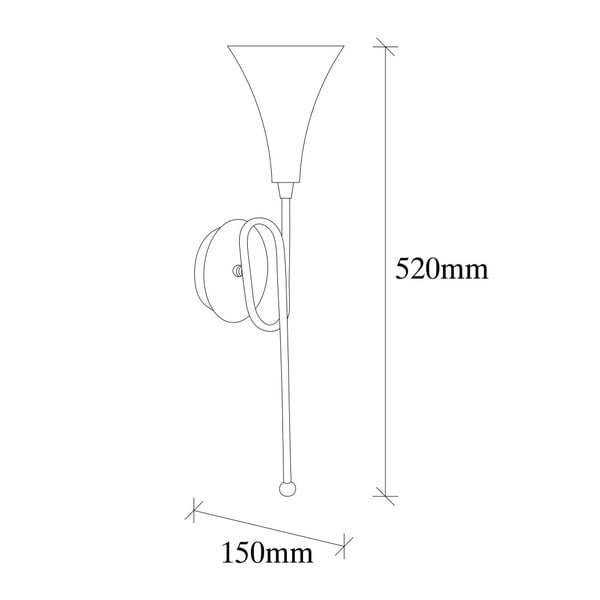 Isidor aranyszínű fém falilámpa - Opviq lights-image-4