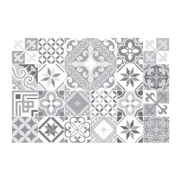 Wall Decal Cement Tiles Azulejos Micalina 24 db-os falmatrica szett, 15 x 15 cm - Ambiance-image-2
