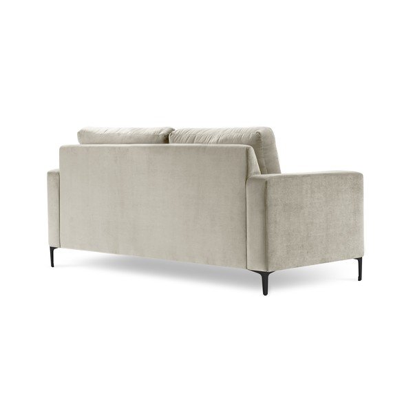 Harmony bézs bársony kanapé, 158 cm - Kooko Home-image-3