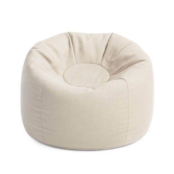 Krémszínű gyerek babzsákfotel Outzy – Meowbaby