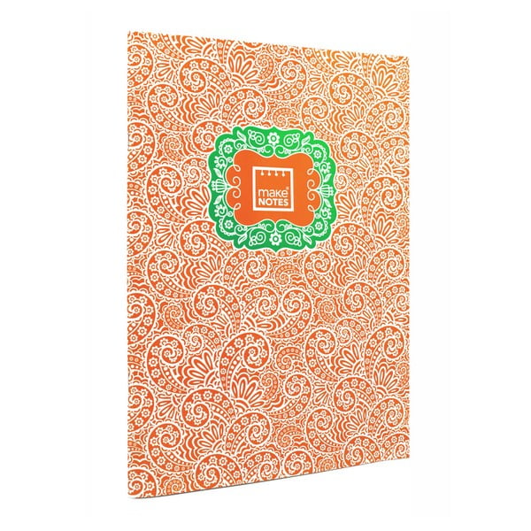 Paisley One narancssárga napló, A4, 40 lap - Makenotes