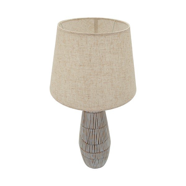 Krémszínű asztali lámpa textil búrával (magasság 69,5 cm) Hanoi – Mauro Ferretti-image-3