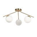 Fehér-aranyszínű mennyezeti lámpa üveg búrával ø 14 cm Mahala – Kave Home