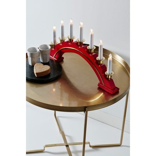 Piros-aranyszínű fénydekoráció karácsonyi mintával Celine – Markslöjd-image-1