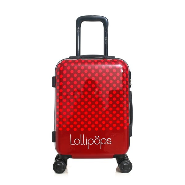 Penny piros gurulós bőrönd és kisbőrönd szett - Lollipops-image-4