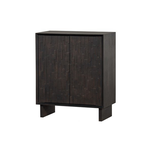 Sötétbarna mangófa szekrény 80x95 cm Til – Basiclabel -image-2