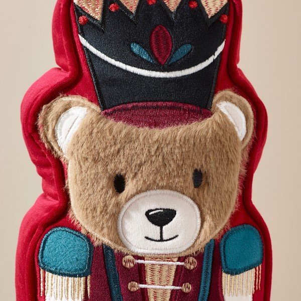 Díszpárna karácsonyi mintával 20x30 cm Christmas Nutcracker Bear – Catherine Lansfield-image-2