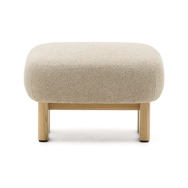 Bézs zsenília lábtartó Nema – Kave Home