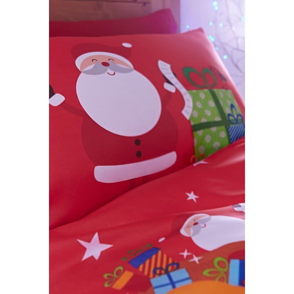 Piros gyerek ágyneműhuzat babaágyhoz 120x150 cm Santa's Christmas Presents – Catherine Lansfield-image-2