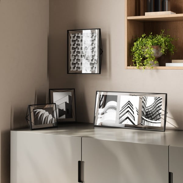 Fekete fém álló-fali képkeret 48x23 cm Prisma – Umbra-image-1