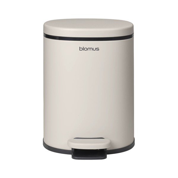 Krémszínű acél pedálos szemetes 5 l Para – Blomus