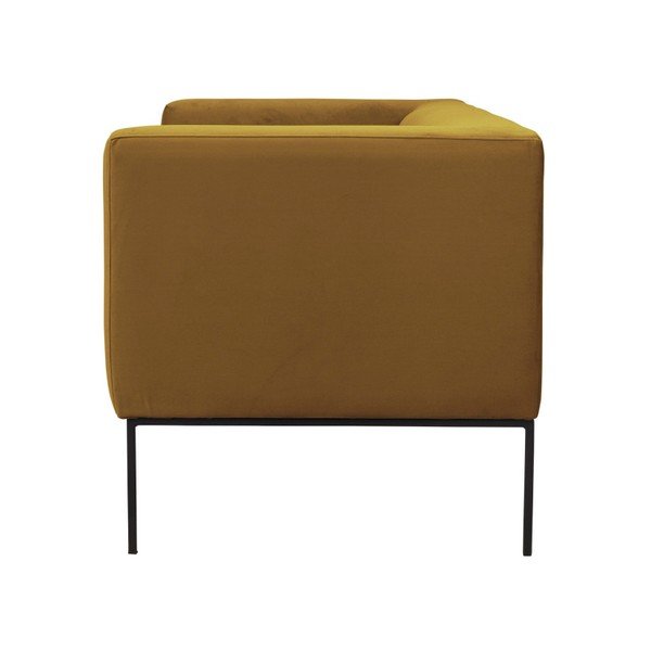 Neptune sárga bársony kanapé, 145 cm - Windsor & Co Sofas-image-3