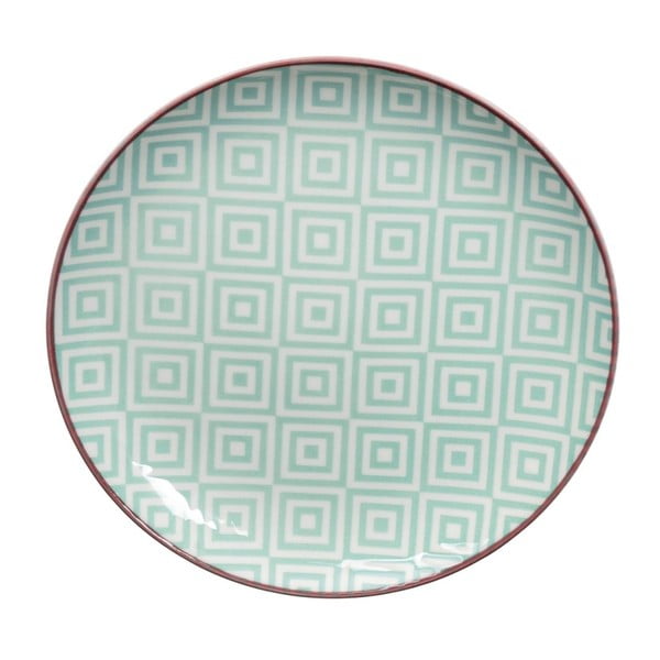 Geo Eclectic zöld tányér, 16 cm - Tokyo Design Studio
