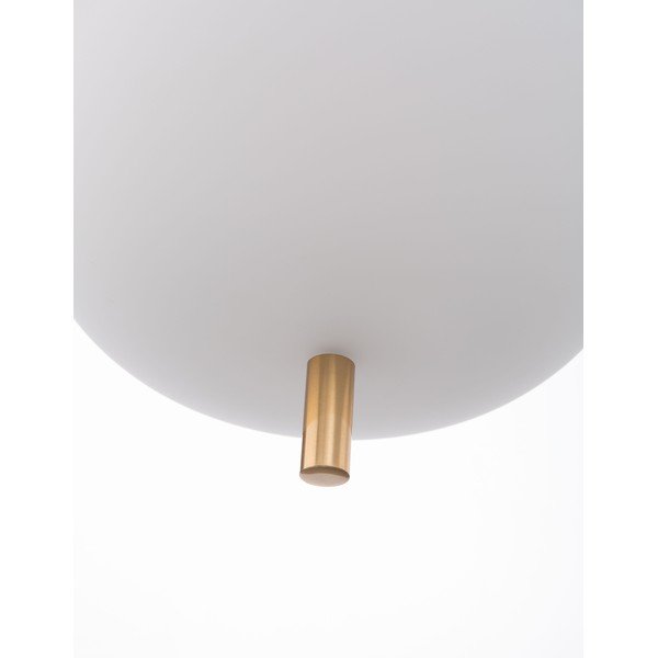 Fehér-sárgaréz színű üveg függőlámpa ø 22 cm Lato – Nova Luce-image-4