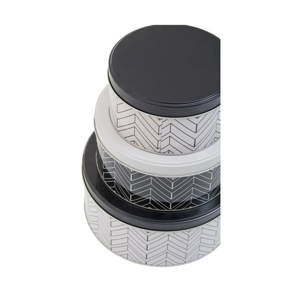 Élelmiszertartó fém doboz szett 3 db-os Urban – Premier Housewares-image-3