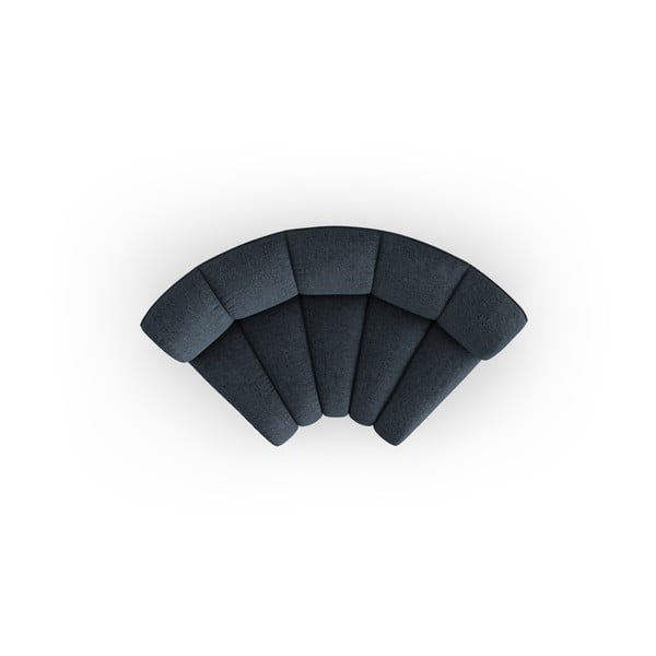 Kék zsenília kanapé modul (variálható sarok) Lupine – Micadoni -image-2