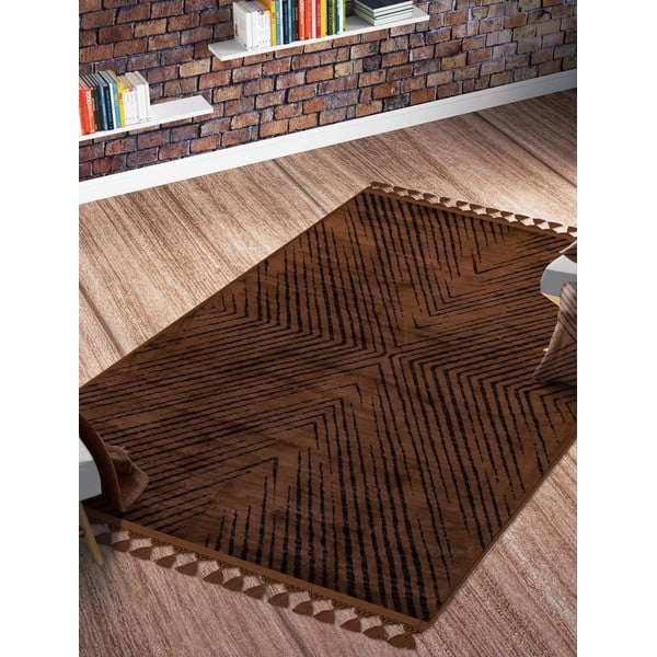 Barna mosható szőnyeg 180x120 cm - Vitaus-image-1