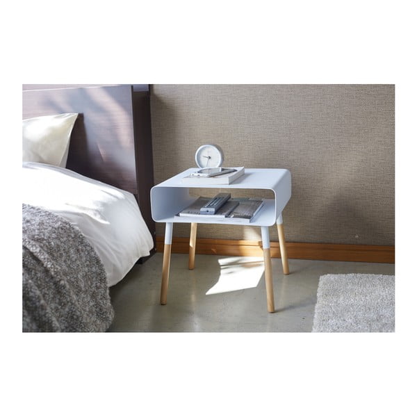 Plain fehér tárolóasztal, magasság 35 cm - YAMAZAKI-image-4