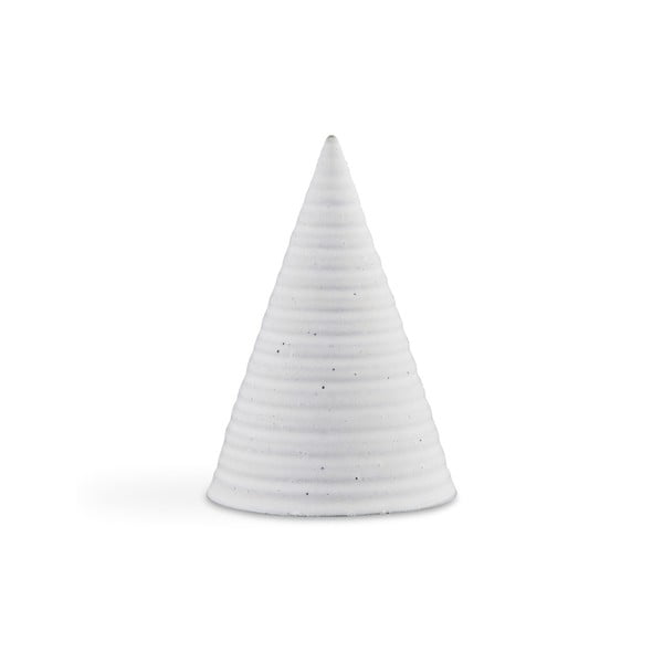 Glazed Cone Cold Grey világosszürke agyagkerámia szobor, magasság 15 cm - Kähler Design