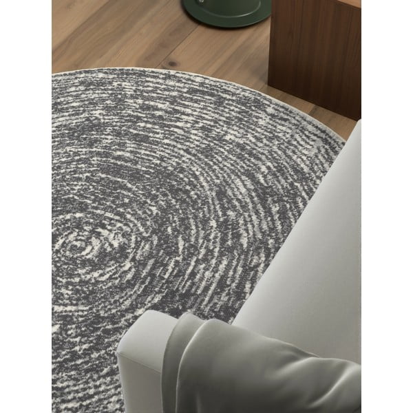 Szürke-krémszínű kerek szőnyeg ø 160 cm Gloria Cavallo – Hanse Home-image-2