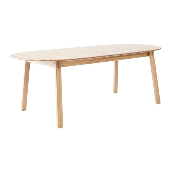 Natúr színű tölgyfa bővíthető étkezőasztal 100x220 cm Amalfi – Hammel Furniture