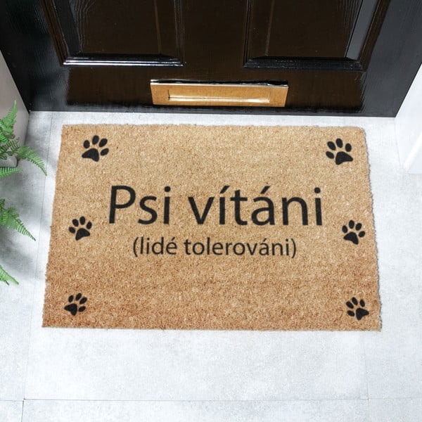 Kókuszrost lábtörlő 40x60 cm Psi vítáni – Artsy Doormats-image-2
