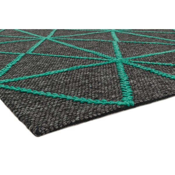 Carpets Prism fekete-zöld szőnyeg, 120 x 170 cm - Asiatic Carpets-image-3