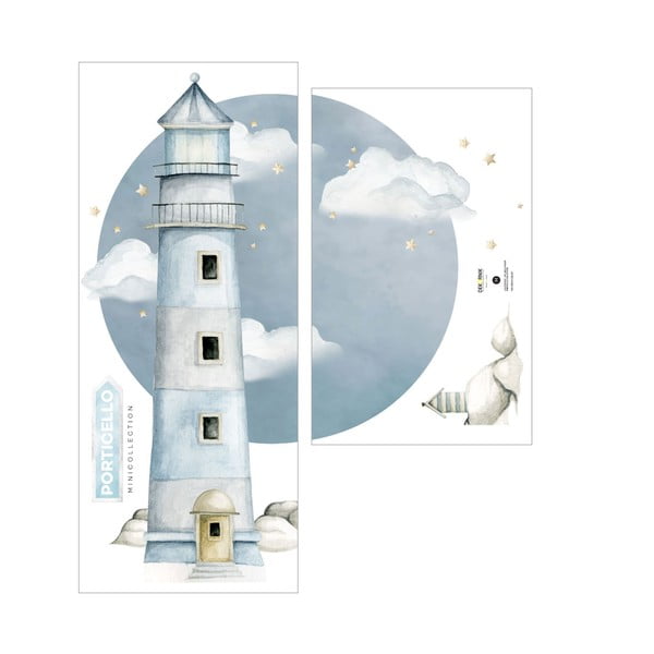 Gyerek falmatrica világítótorony motívummal, 77 x 100 cm - Dekornik-image-1