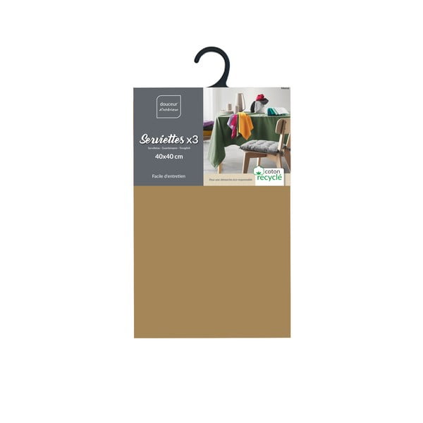 Szalvéta szett 3 db-os 40x40 cm Mistral – douceur d'intérieur-image-1