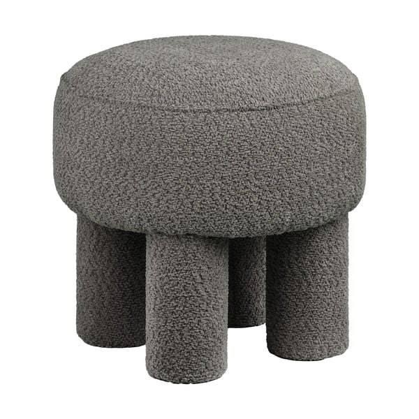 Sötétszürke zsenília puff Canberra – House Nordic