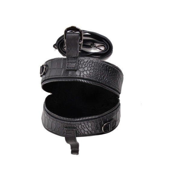 Aura fekete bőr alkalmi táska - Mangotti Bags-image-3