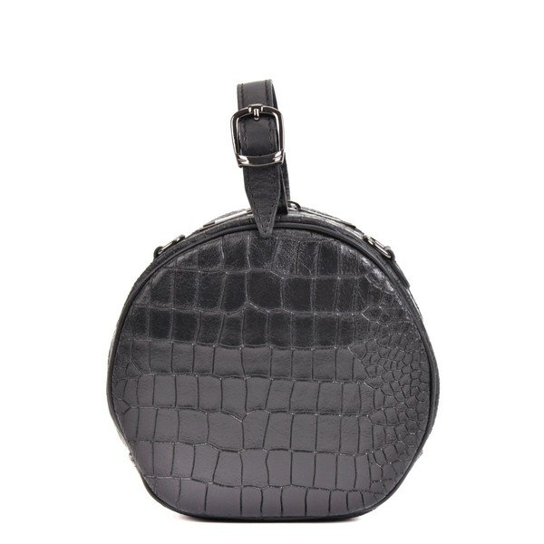 Aura fekete bőr alkalmi táska - Mangotti Bags-image-4