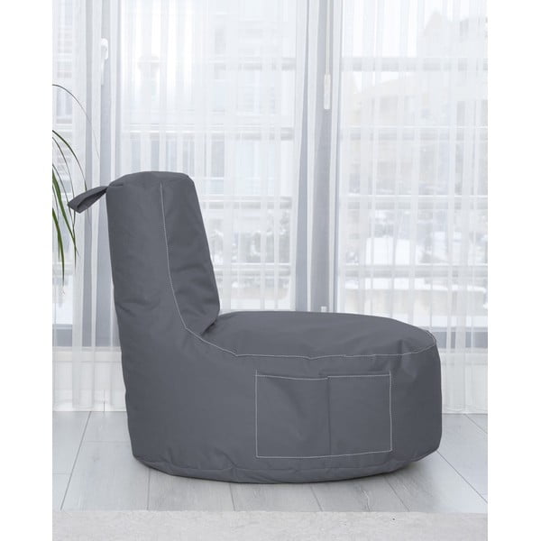Szürke babzsákfotel EVA Sport – Floriane Garden-image-3