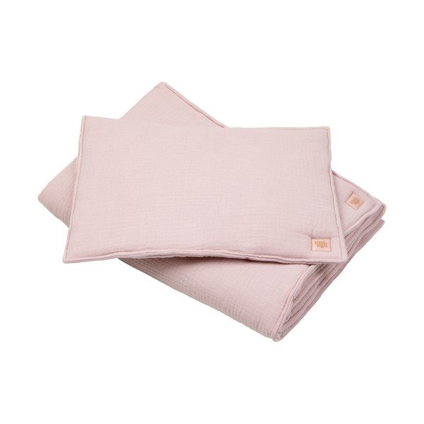 Rózsaszín muszlin ágynemű szett Baby Pink - Moi Mili-image-1