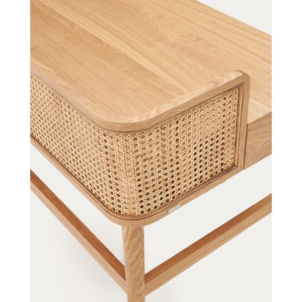 Íróasztal kőrisfa dekorral 62x105 cm Araxi – Kave Home-image-3