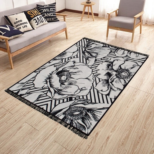 Doube Sided Rug Blackrose kétoldalas mosható szőnyeg, 120 x 180 cm - Kate Louise