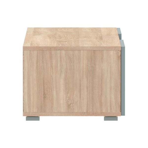 Szürke TV-állvány tölgyfa dekorral 140x31 cm Podium - TemaHome -image-3