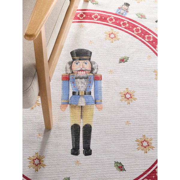 Piros kerek szőnyeg karácsonyi mintával ø 160 cm Toy's Delight Nutcracker – Villeroy&Boch-image-2