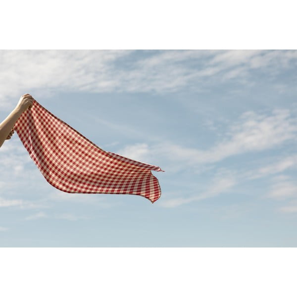 Red Vichy asztalterítő, 140 x 140 cm - Really Nice Things-image-3