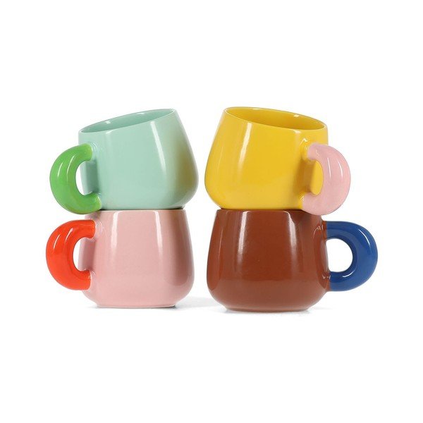 Sötétbarna new bone china bögre 470 ml Coco – ONA-image-2