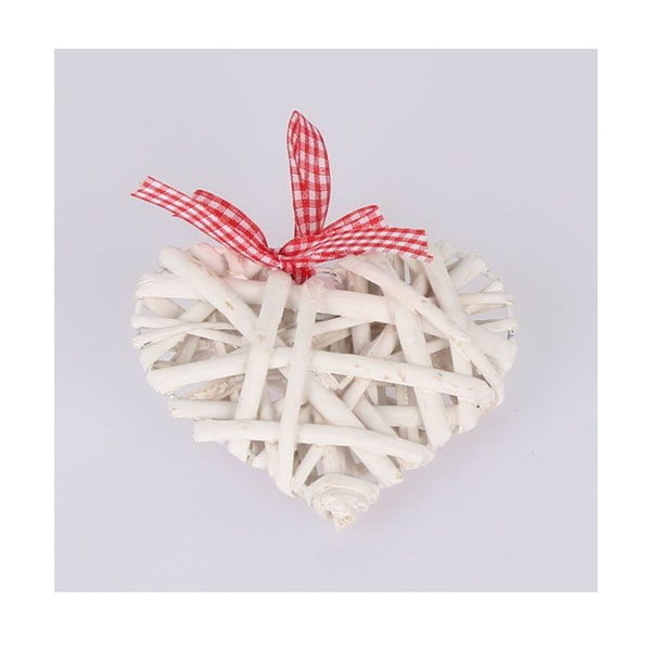 Heart fehér felakasztható rattan dekoráció - Dakls