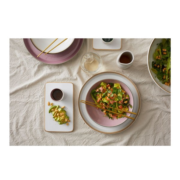 Rózsaszín-szürke kőedény tálka 1 l Gastro Grey/Light Pink – Bitz-image-1