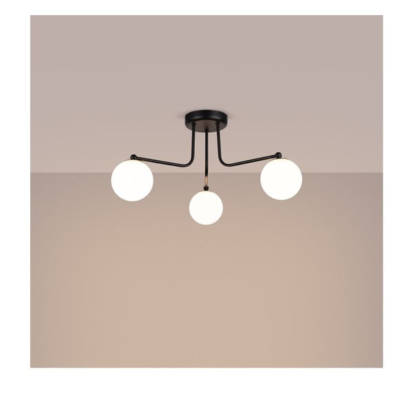 Fekete-fehér mennyezeti lámpa Beam – Sollux-image-1