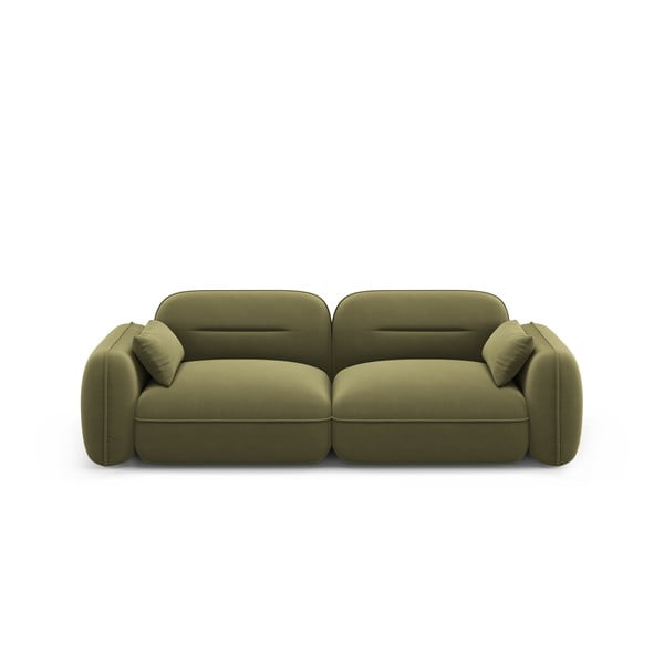 Zöld bársony kanapé 230 cm Audrey – Interieurs 86