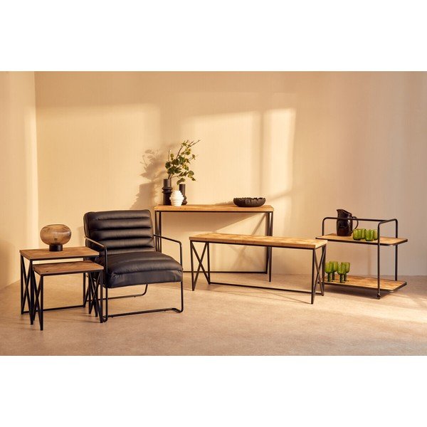 Jegenyefenyő tárolóasztal szett 2 db-os 38x51 cm Kickford – Premier Housewares-image-2