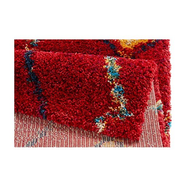 Geometric piros szőnyeg, 200 x 290 cm - Mint Rugs-image-1