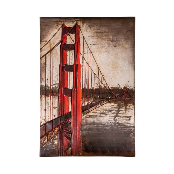 San Francisco fém dekoráció, 80 x 120 cm - Antic Line