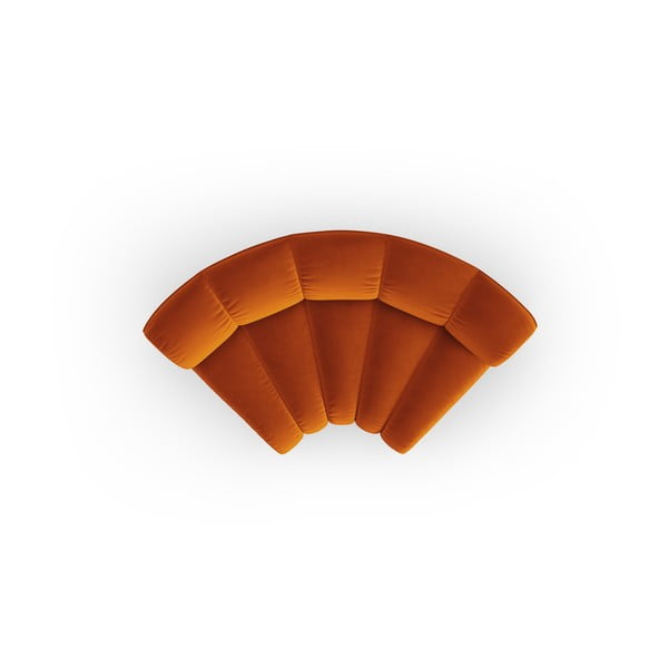 Téglavörös bársony kanapé modul (variálható sarok) Lupine – Micadoni -image-2