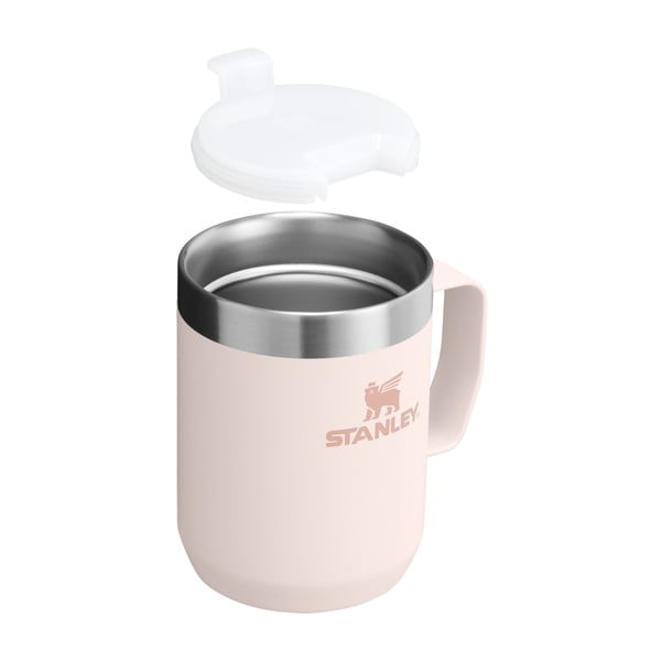 Világos rózsaszín rozsdamentes acél termobögre 230 ml Stay-Hot Camp Mug Rose Quartz – Stanley-image-2